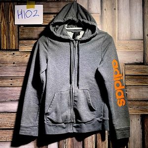 Adidas hoodie women’s small gray like new